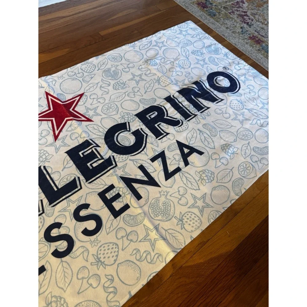 S. Pellegrino Essenza Fruit AOP Beach Pool Towel Promo Nestle Waters 2020 58x29